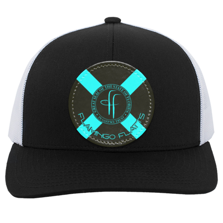 104C Flamingo Flatts Flag Trucker Snap Back - Patch