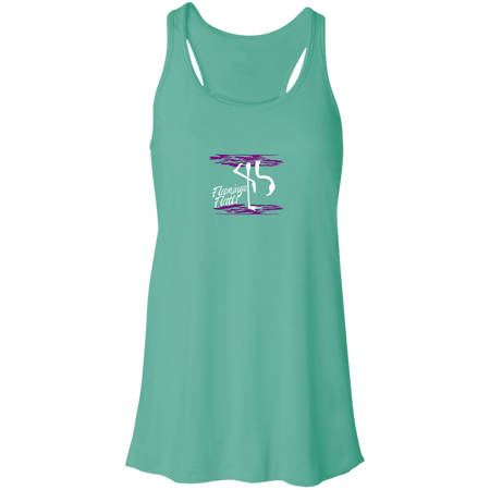 B8800 Flowy Water Silhouette Racerback Tank Digisoft Print