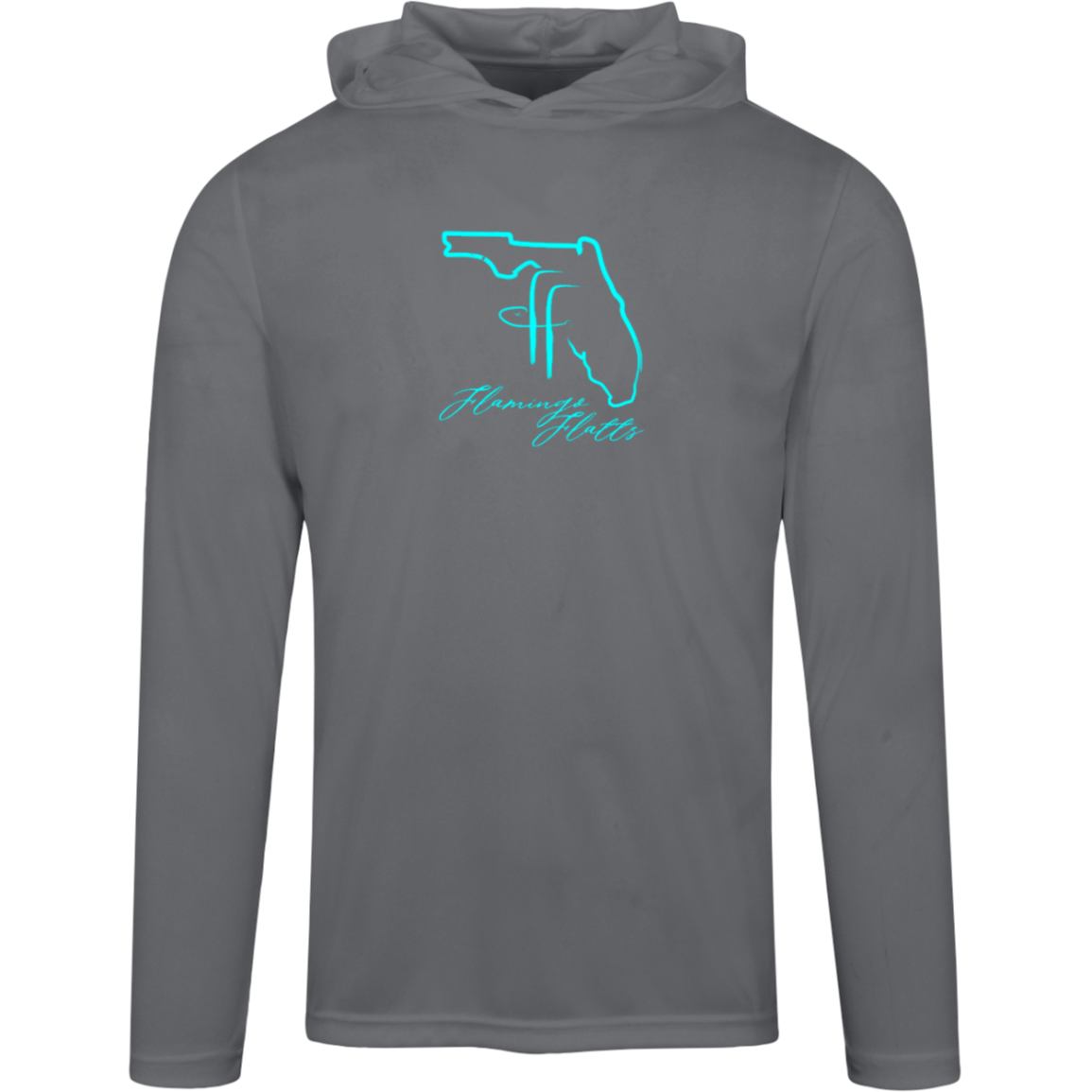 TT41 Team 365 Mens Moisture Wicking  Flamingo Flatts Coastal Zone Hooded Tee