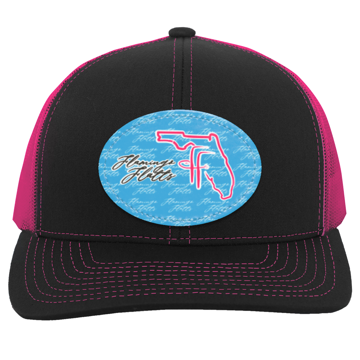 104C Flamingo Flatts Coastal  Trucker Snap Back - Patch