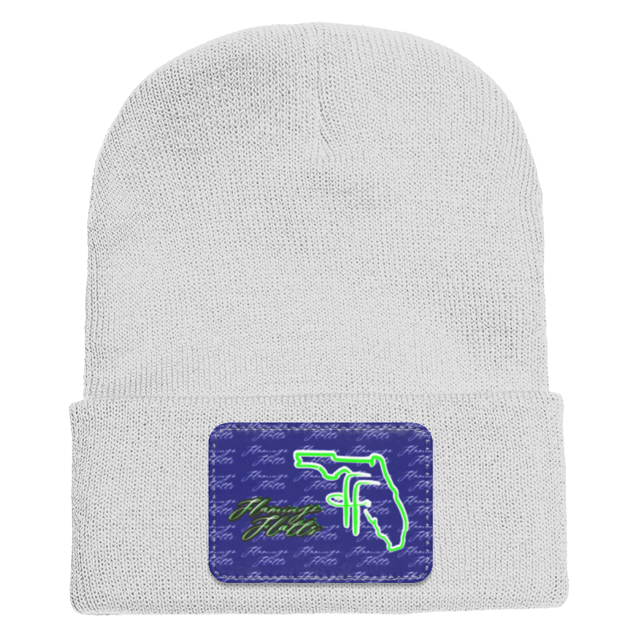 1501 Yupoong Adult Flamingo Flatts Coastal Cuffed Knit Beanie