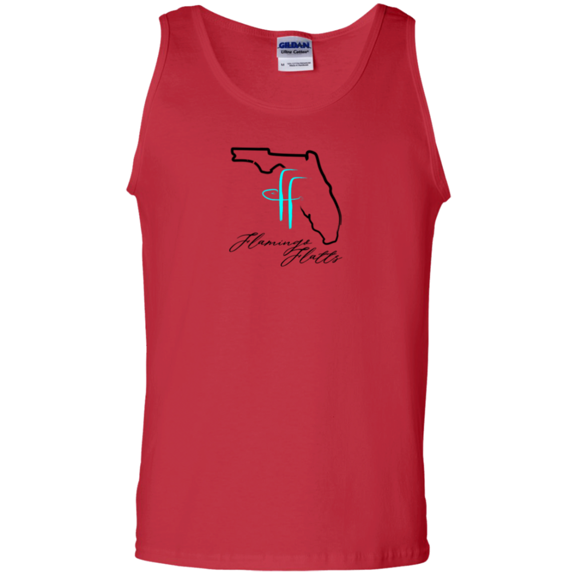 G220 Flamingo Flatts Coastal 100% Cotton Tank Top