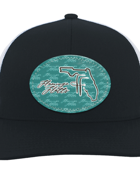 104C Flamingo Flatts coastal Trucker Snap Back - Patch