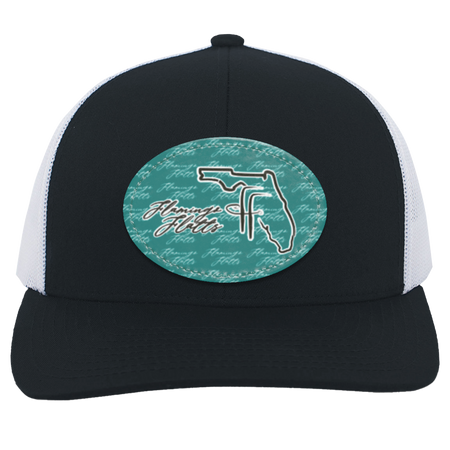 104C Flamingo Flatts coastal Trucker Snap Back - Patch