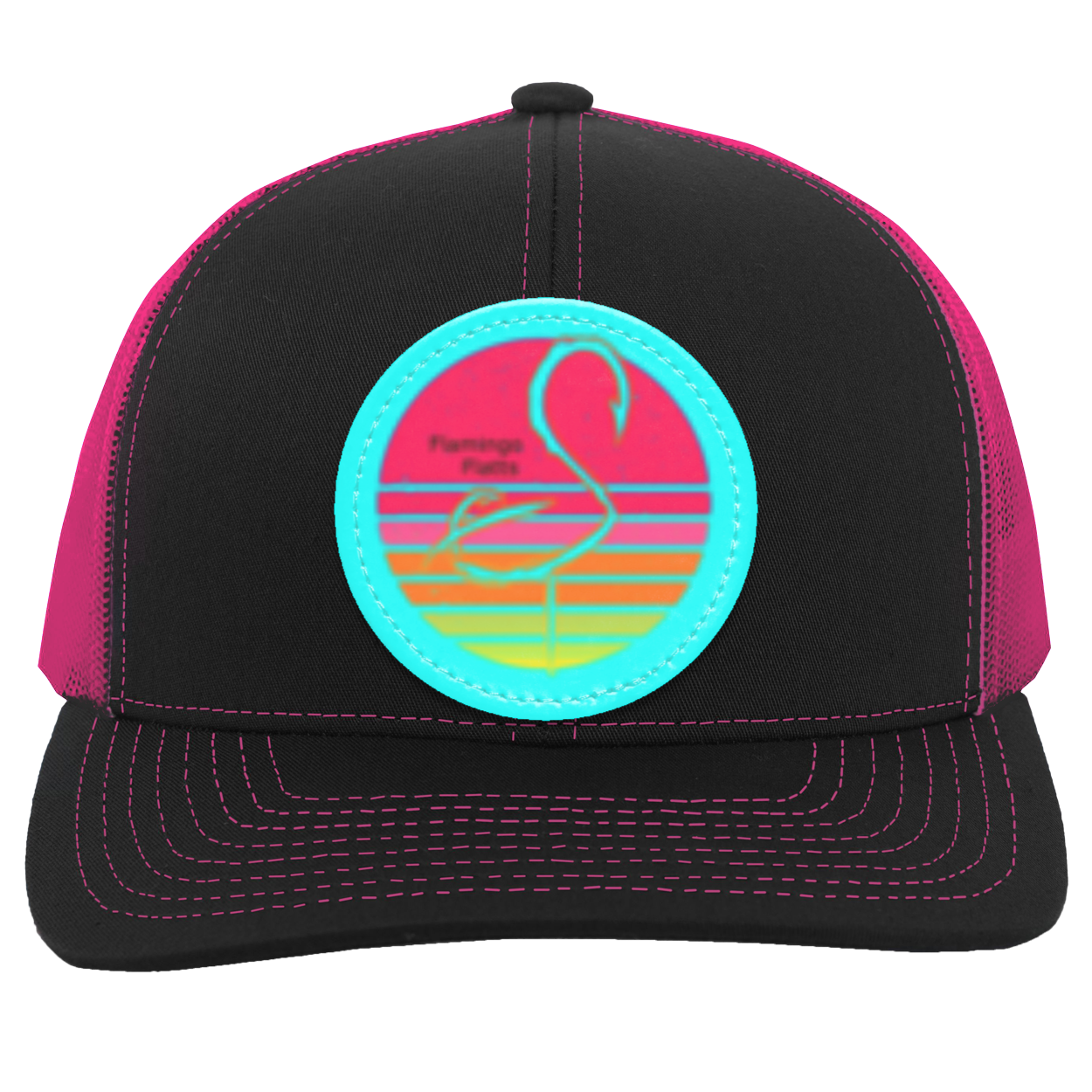 104C Retro Sunset Trucker Snap Back - Patch