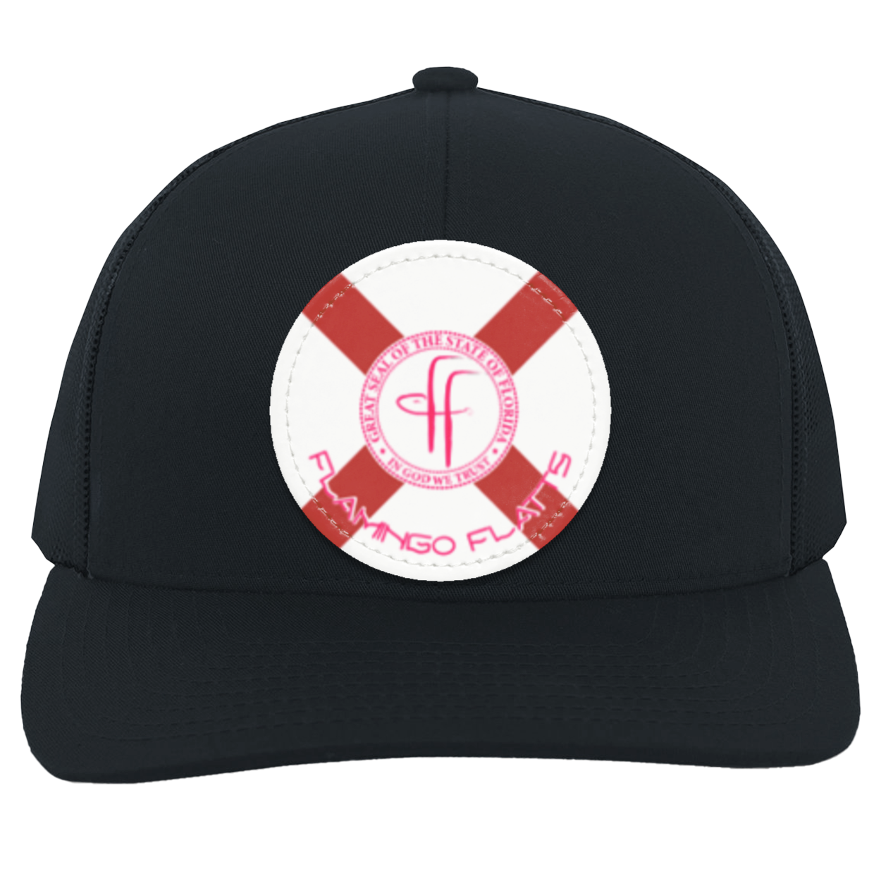 104C Flamingo Flatts Flag Trucker Snap Back - Patch