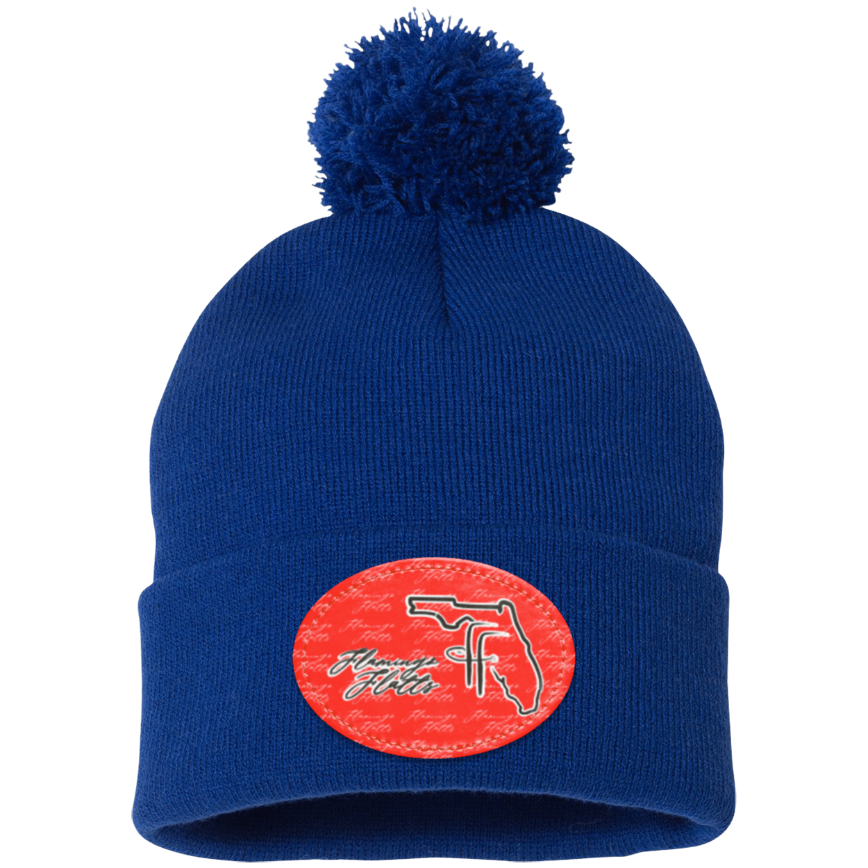 SP15 Pom Pom Flamingo Flatts Coastal Knit Cap - Patch