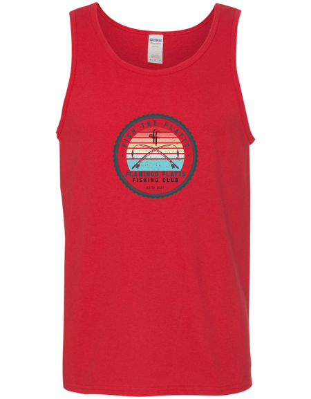 G520 Men's Flamingo Flatts Fishing Club Cotton Tank Top 5.3 oz.