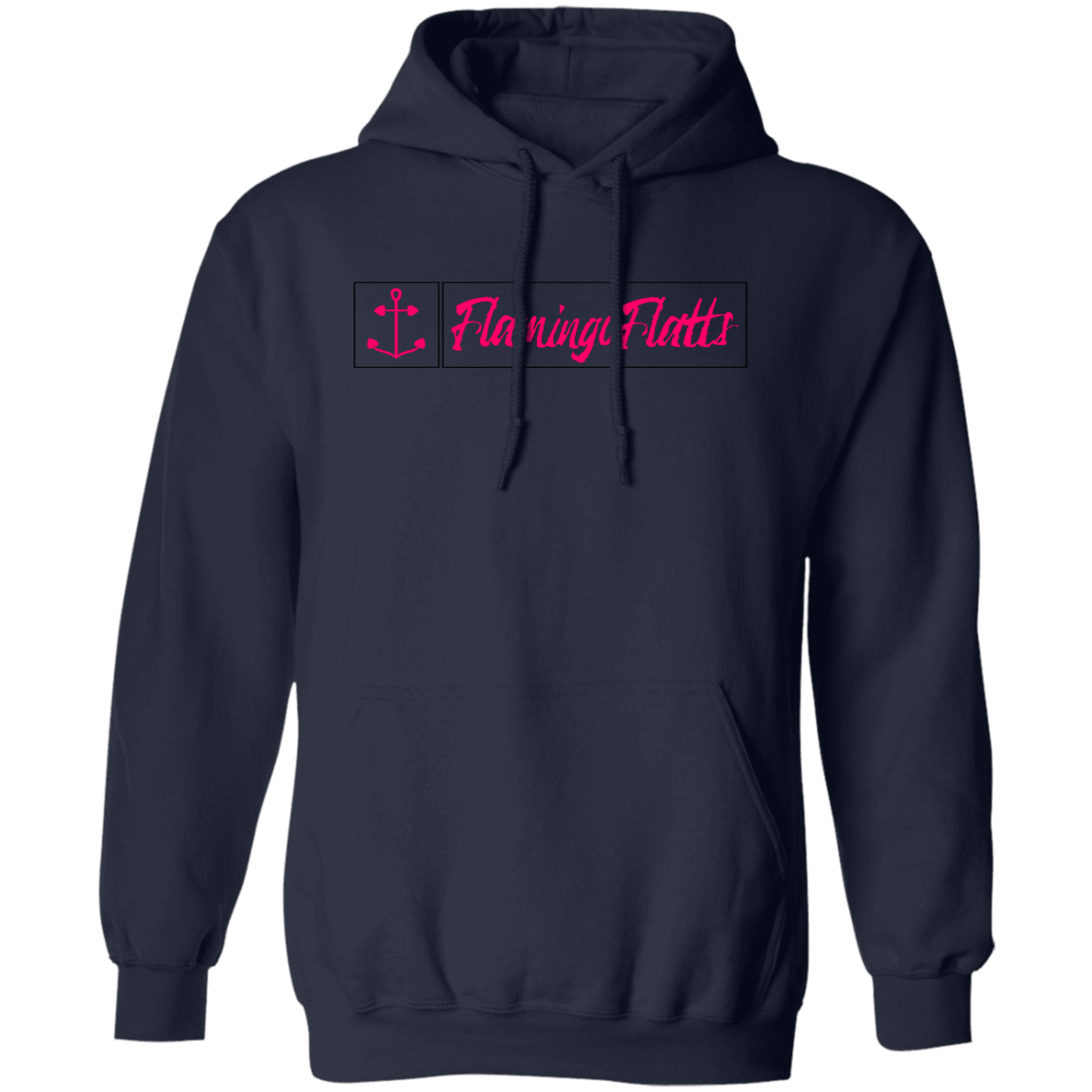 G185 Ladies Flamingo Flatts Coastal Fishing Pullover Hoodie