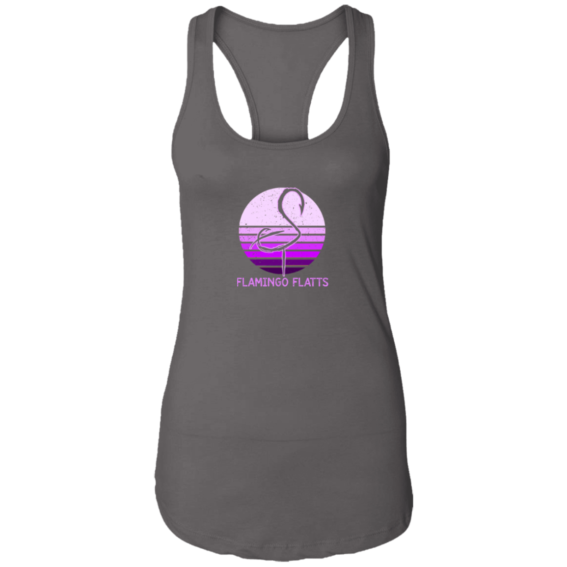 NL1533 Ladies Flamingo Flatts Retro Sunset Ideal Racerback Tank