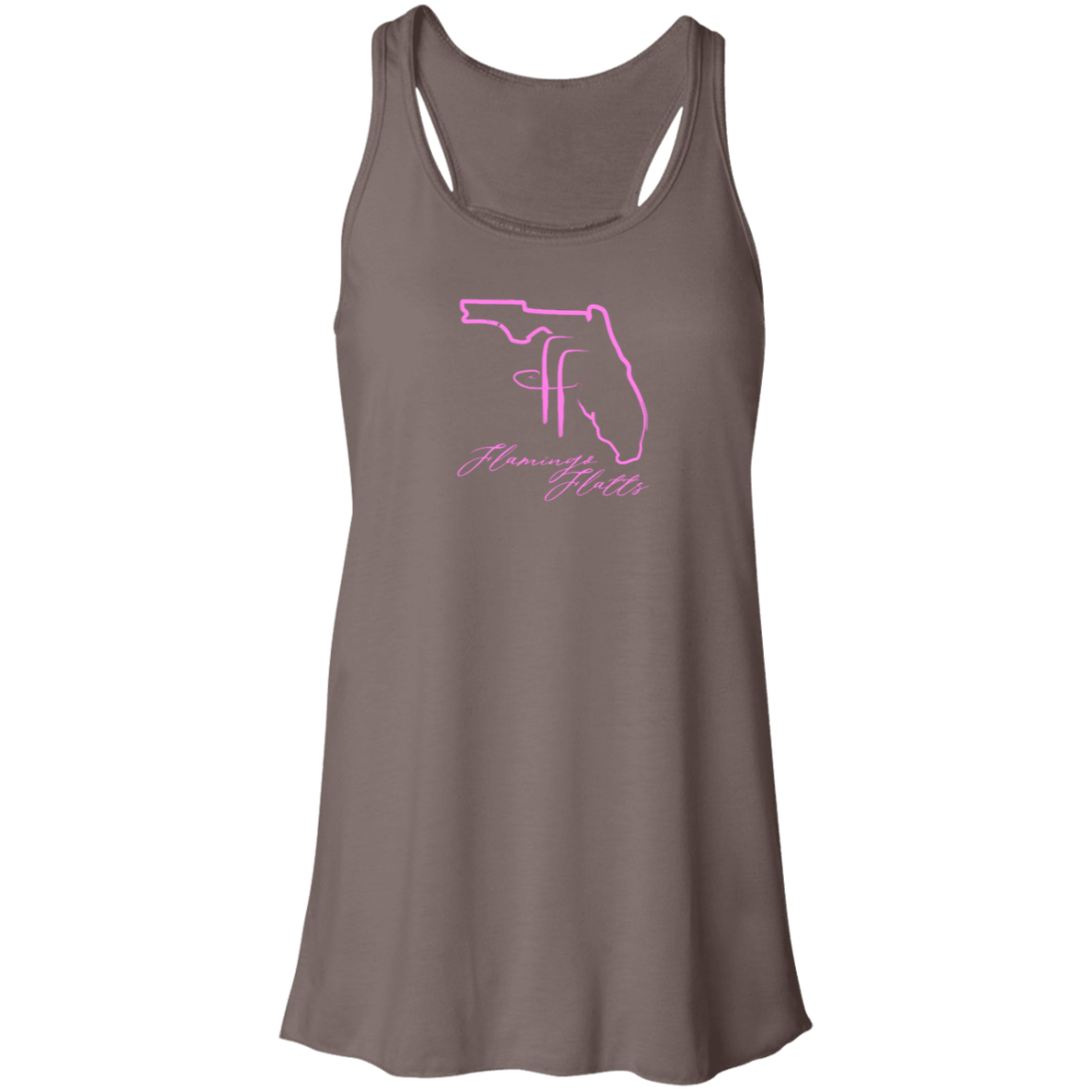 B8800 Flamingo Flatts Coastal Flowy Racerback Tank