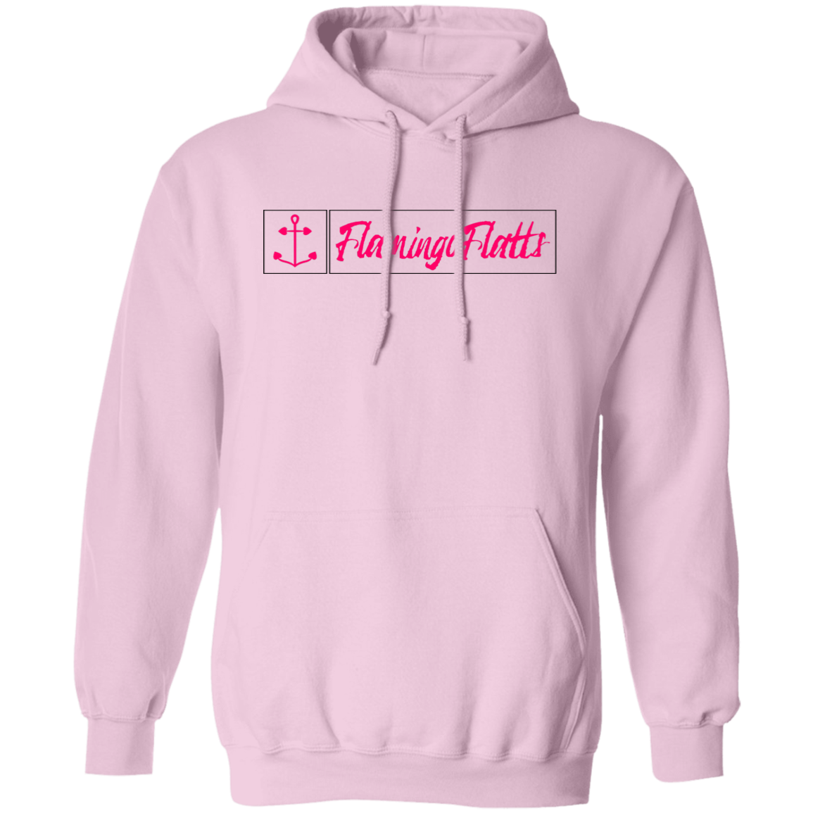 G185 Ladies Flamingo Flatts Coastal Fishing Pullover Hoodie