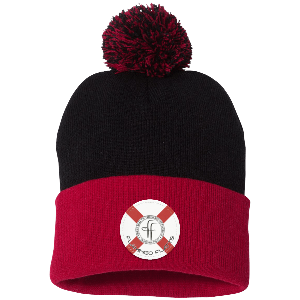 SP15 Pom Pom Flamingo Flatts Flag Knit Cap - Patch