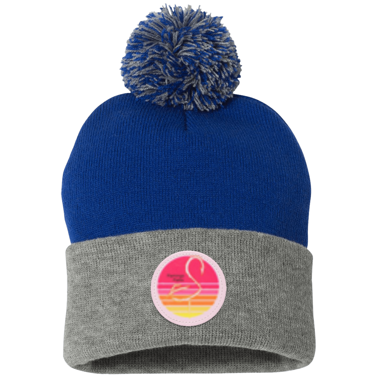 SP15 Pom Pom Flamingo Flatts Retro Sunset  Knit Cap - Patch