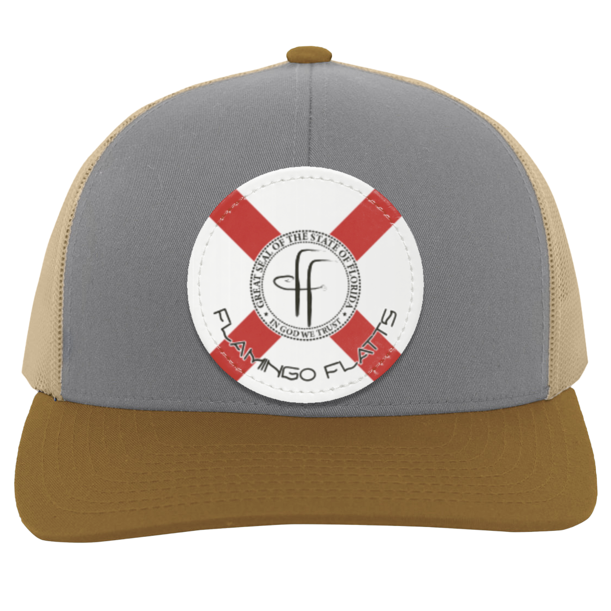 104C Flamingo Flatts Flag Trucker Snap Back - Patch