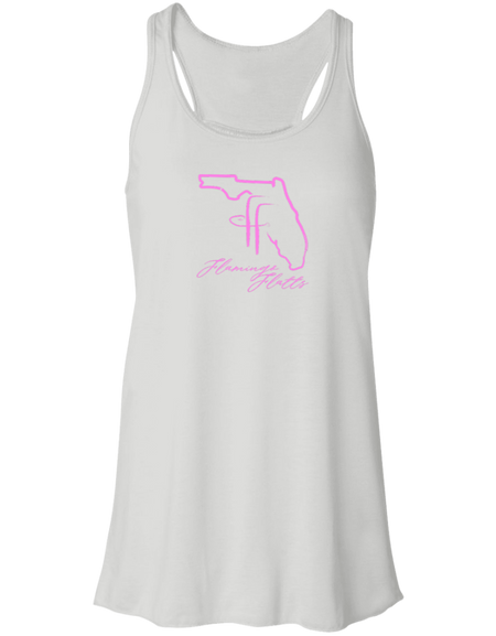 B8800 Flamingo Flatts Coastal Flowy Racerback Tank