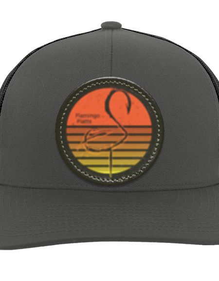 104C Retro Sunset Trucker Snap Back - Patch