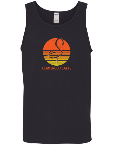G520 Flamingo Flatts Retro Sunset Cotton Tank Top 5.3 oz.