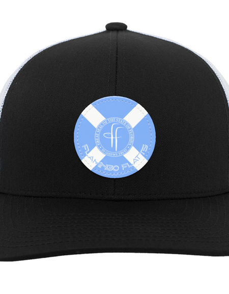 104C Small Circle Flamingo Flatts Flag Trucker Snap Back - Patch
