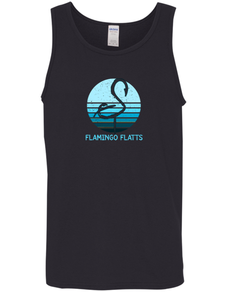 G520 Flamingo Flatts Retro Sunset Cotton Tank Top 5.3 oz.