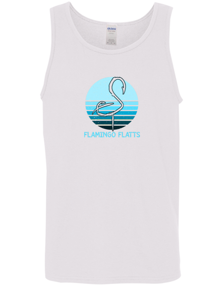 G520 Flamingo Flatts Retro Sunset Cotton Tank Top 5.3 oz.