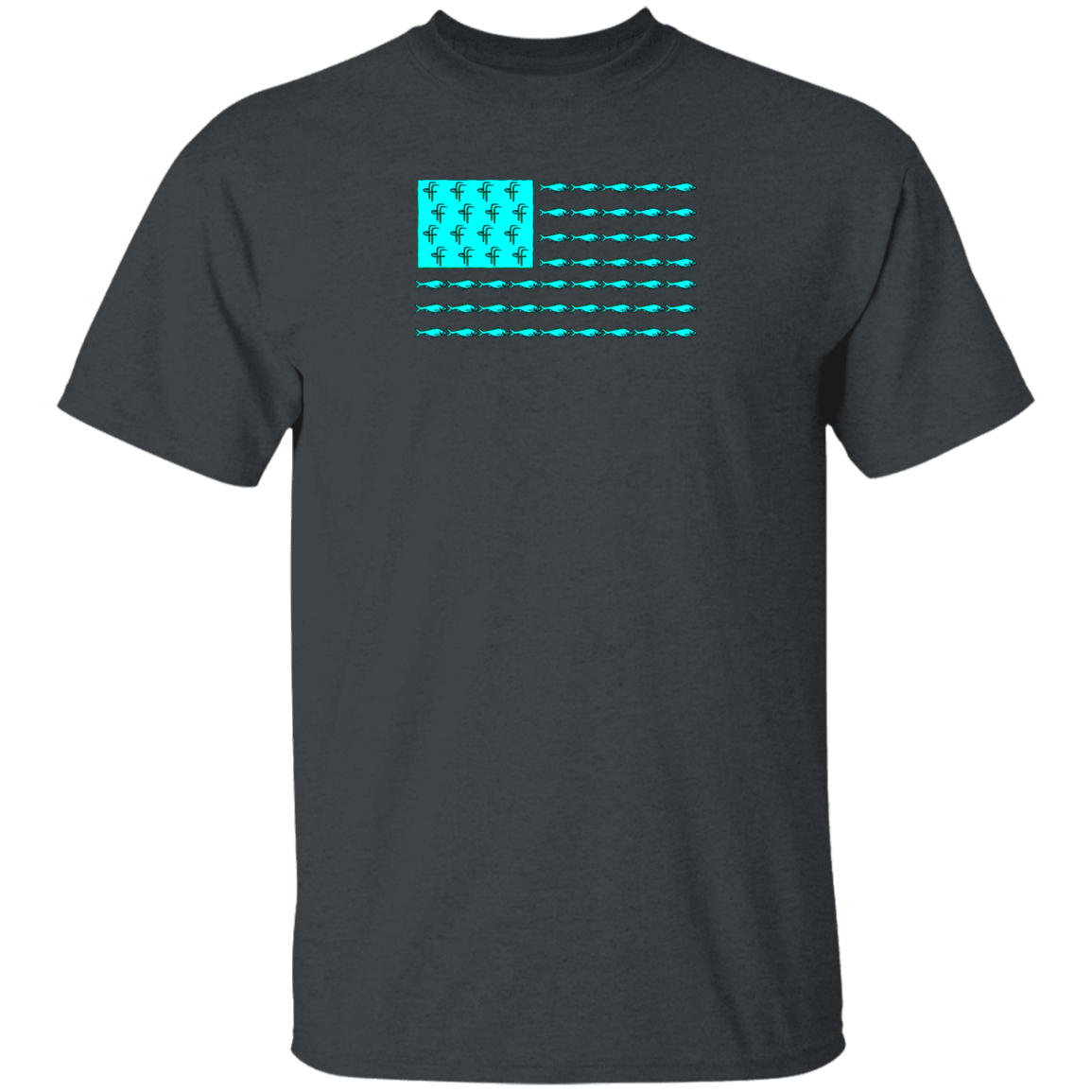 G500 5.3 oz. Men's Fish Flag T-Shirt