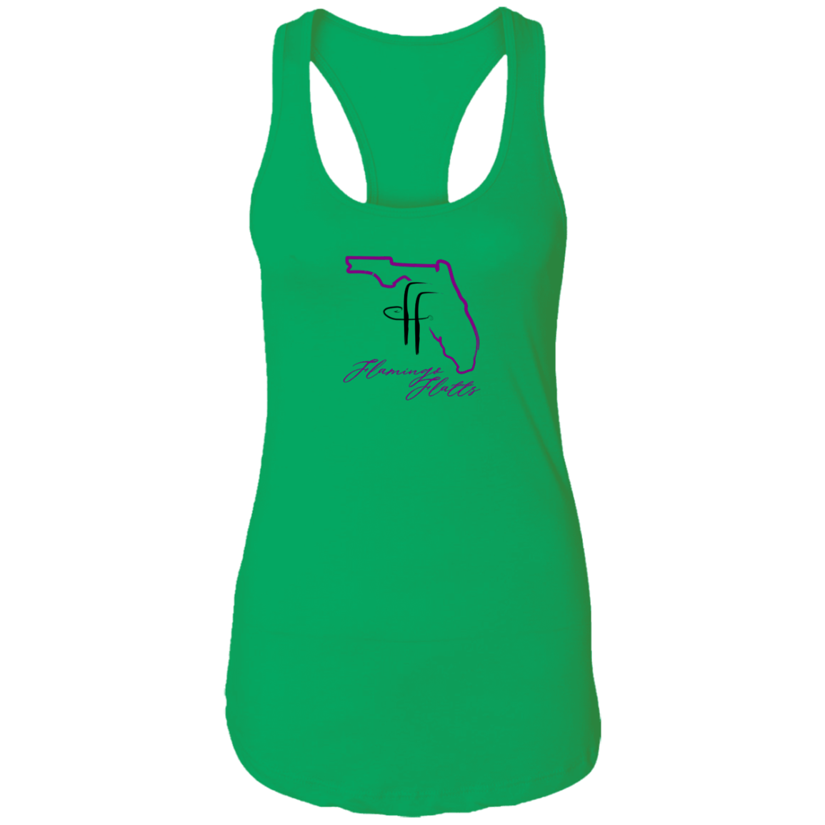 NL1533 Ladies Flamingo Flatts Coastal Ideal Racerback Tank