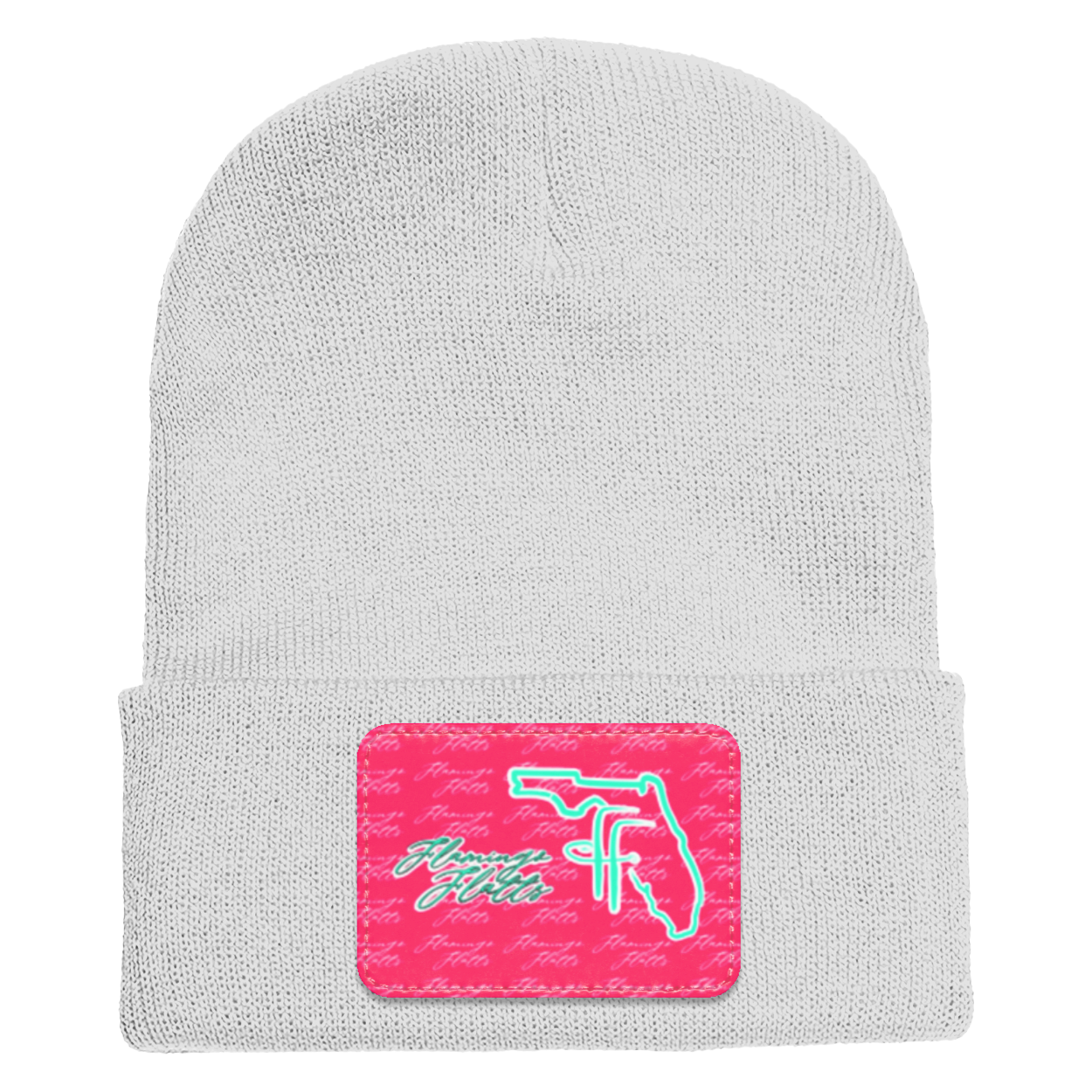 1501 Yupoong Adult Flamingo Flatts Coastal Cuffed Knit Beanie