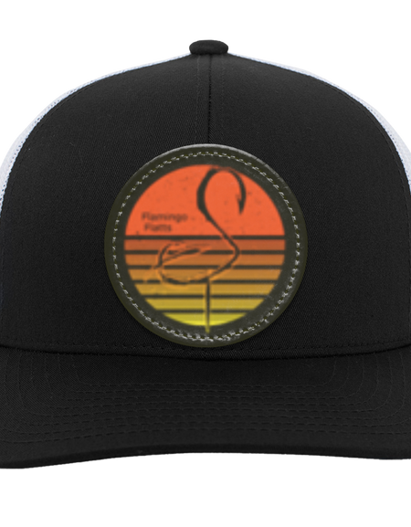 104C Retro Sunset Trucker Snap Back - Patch