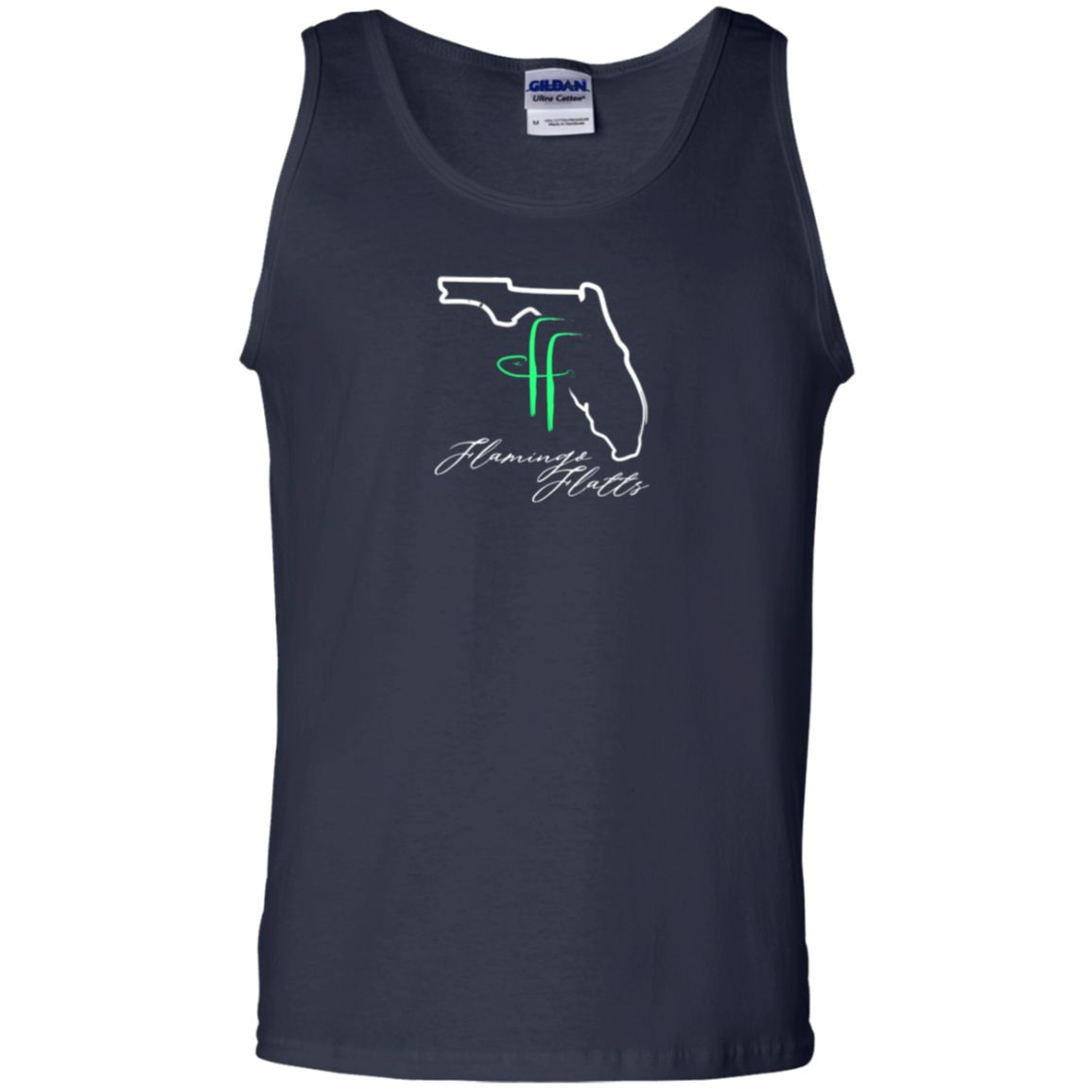 G220 Flamingo Flatts Coastal 100% Cotton Tank Top