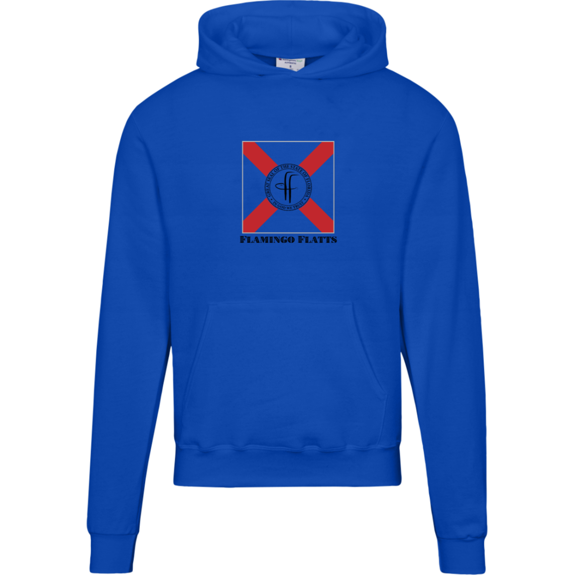 S700 Champion Mens Flamingo Flatts Flag Powerblend Hoodie