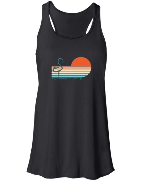 B8800 Ladies Flamingo Flatts Sunset v1 Flowy Racerback Tank