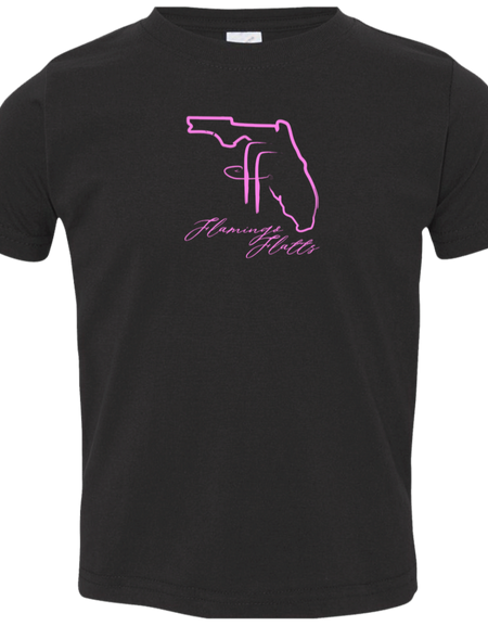 3321 Toddler Flamingo Flatts Coastal Jersey T-Shirt