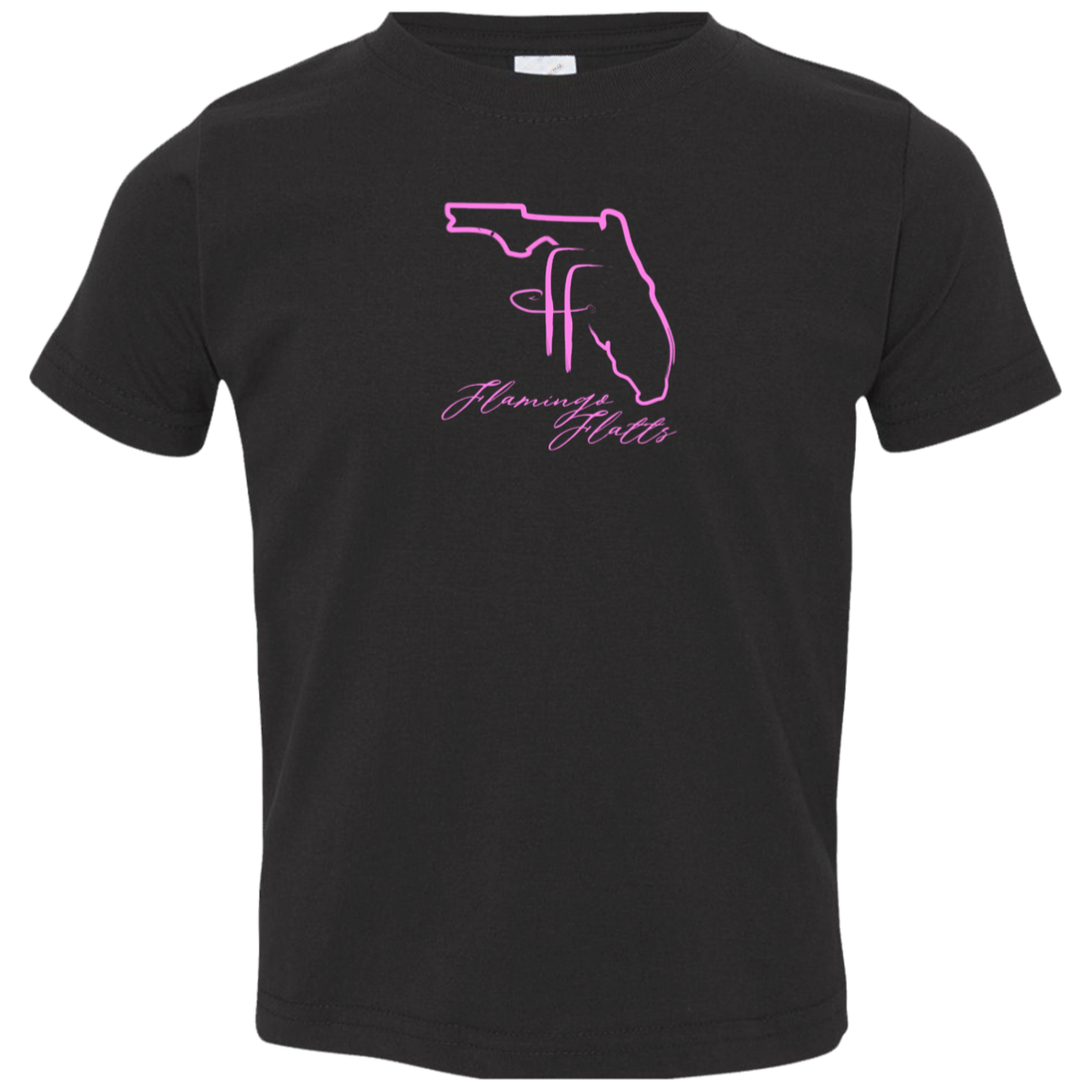 3321 Toddler Flamingo Flatts Coastal Jersey T-Shirt