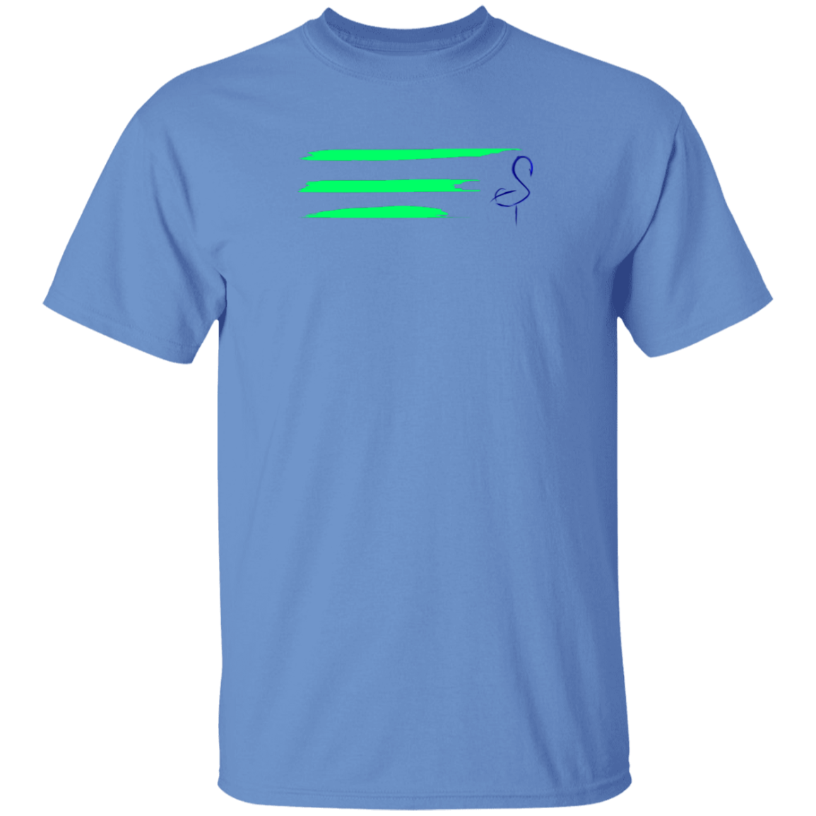 G500 5.3 oz. Men's Flamingo Stripe T-Shirt