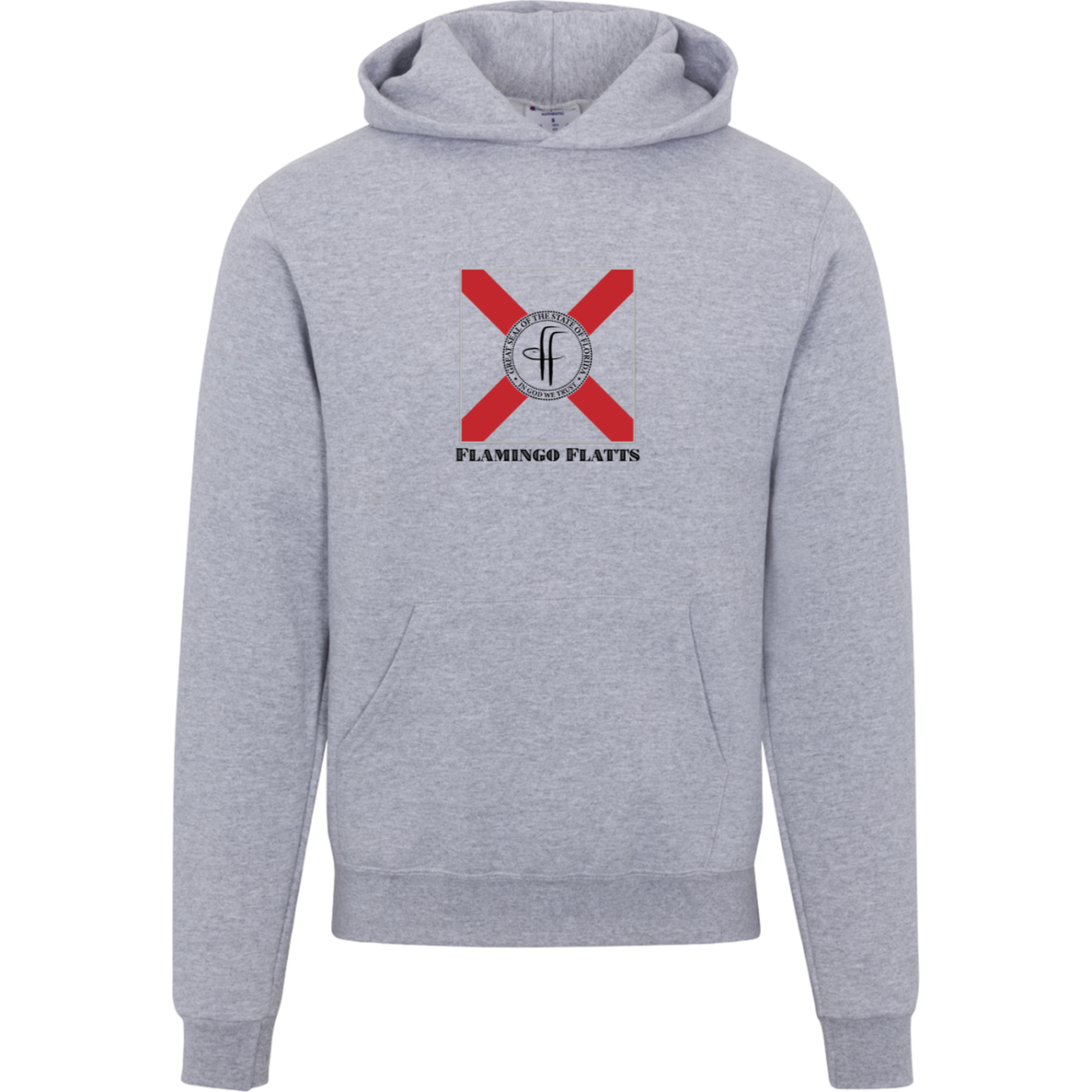 S700 Champion Mens Flamingo Flatts Flag Powerblend Hoodie