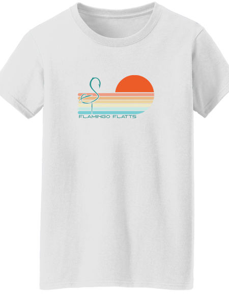 G500L Ladies' Flamingo Flatts Sunset v1 5.3 oz. T-Shirt