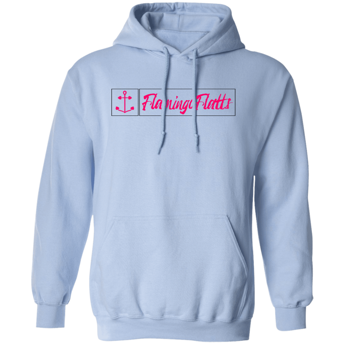 G185 Ladies Flamingo Flatts Coastal Fishing Pullover Hoodie