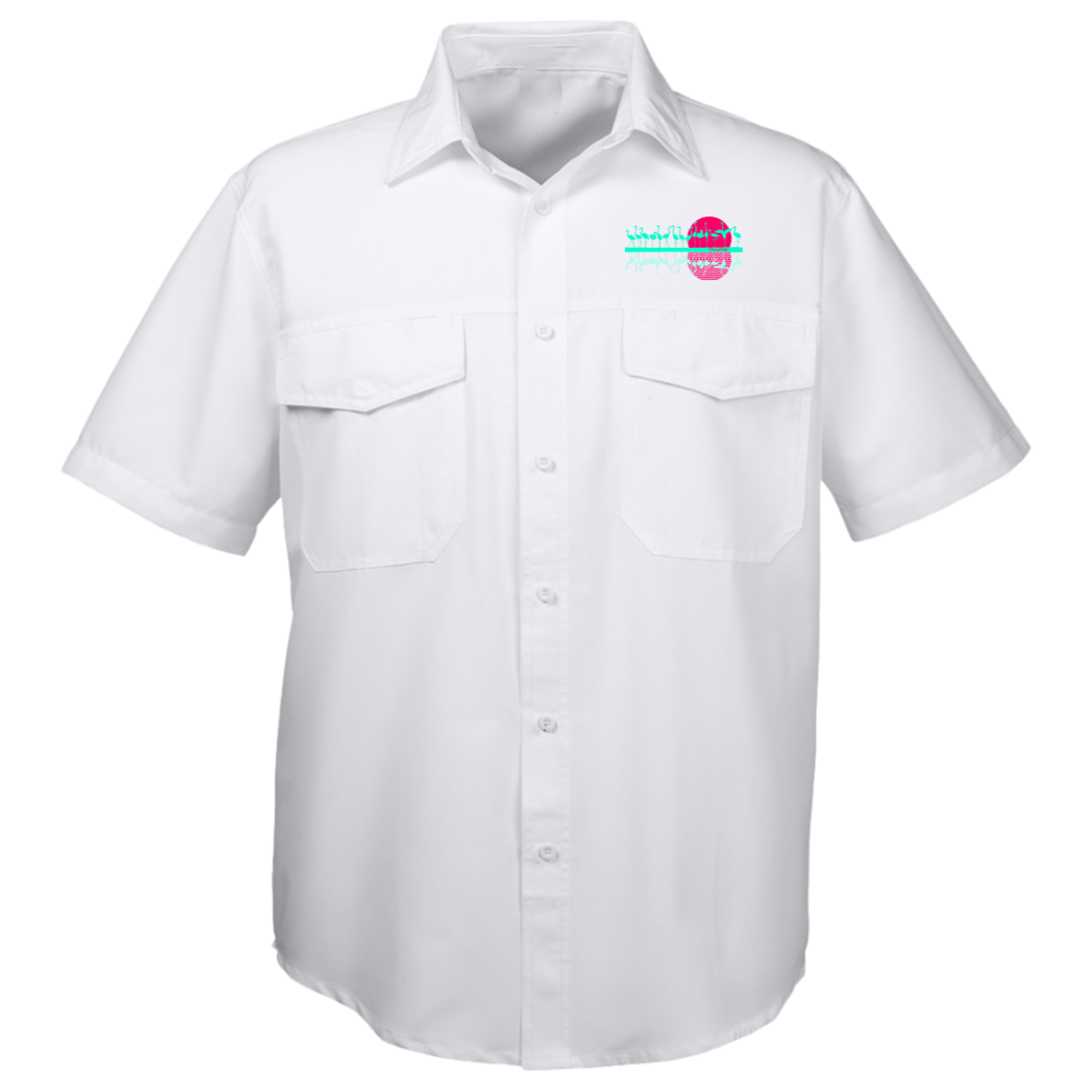 M580 Harriton Mens Key West Short Sleeve Staff Shirt