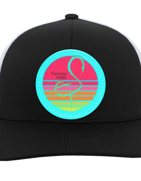 104C Retro Sunset Trucker Snap Back - Patch