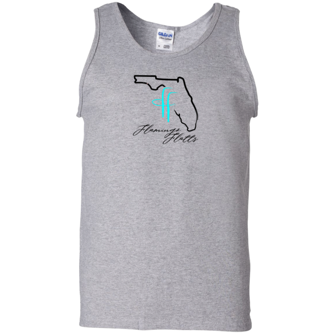 G220 Flamingo Flatts Coastal 100% Cotton Tank Top