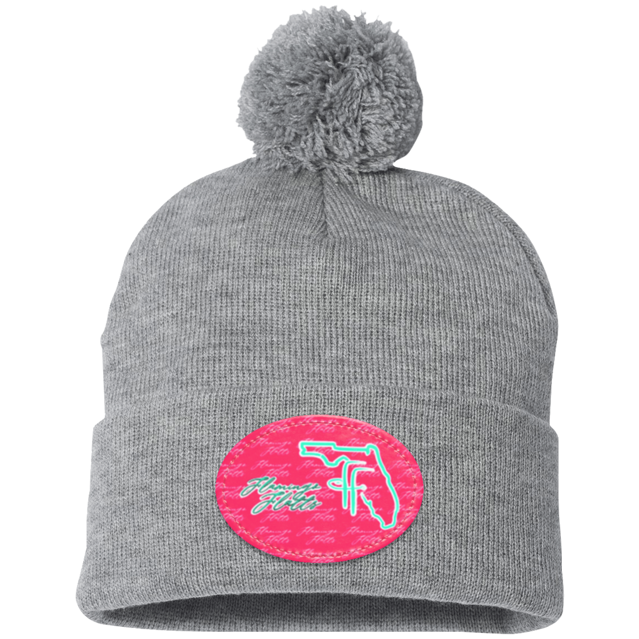 SP15 Pom Pom Flamingo Flatts Coastal Knit Cap - Patch