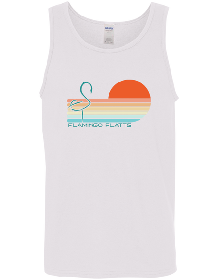 G520 Men's Flamingo Flatts Sunset v1 Cotton Tank Top 5.3 oz.