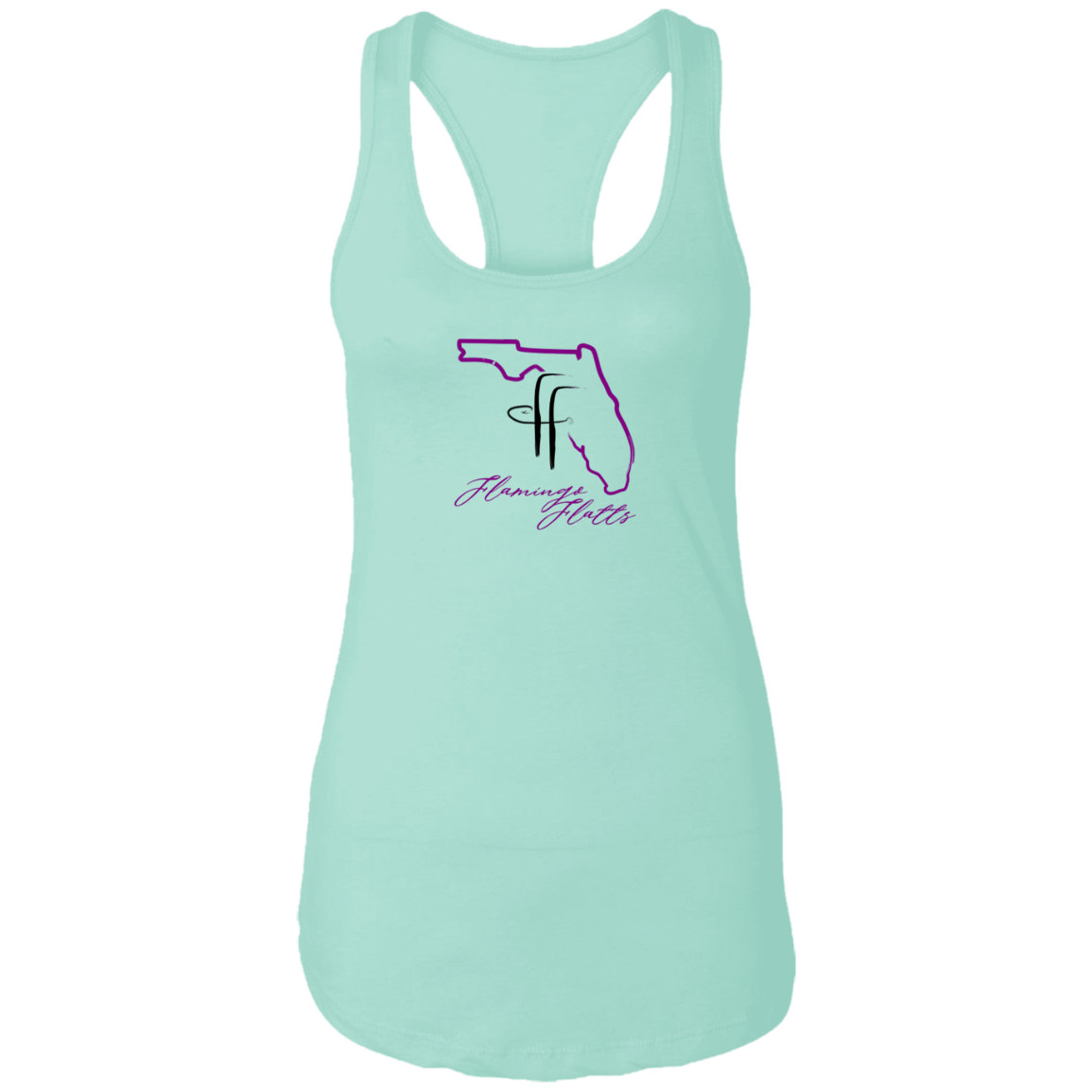 NL1533 Ladies Flamingo Flatts Coastal Ideal Racerback Tank