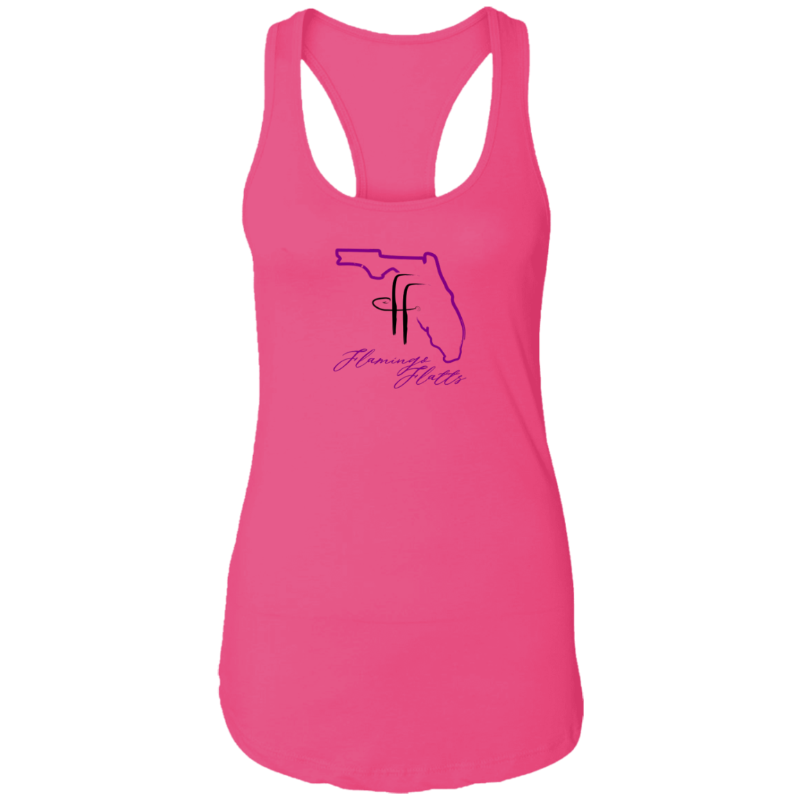 NL1533 Ladies Flamingo Flatts Coastal Ideal Racerback Tank