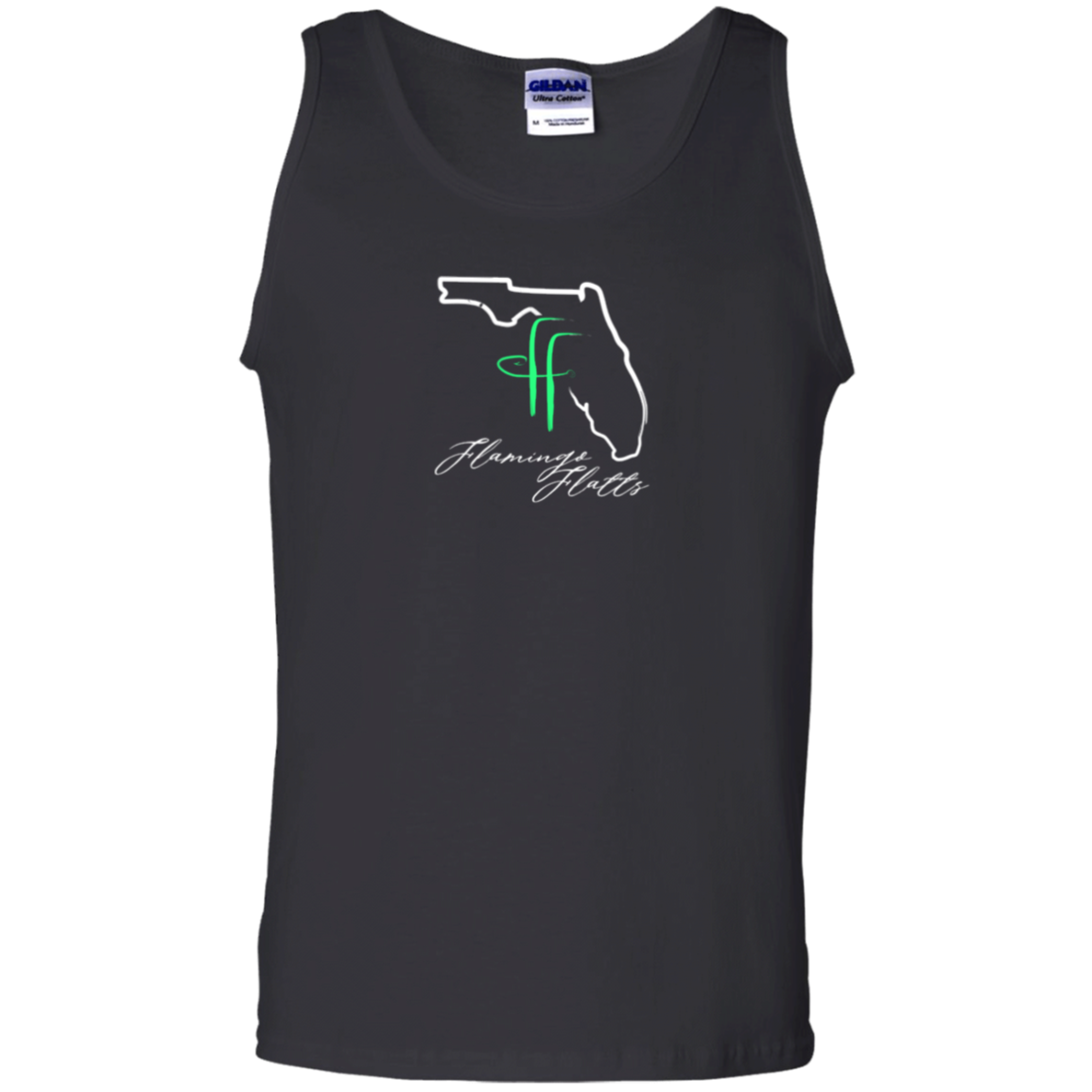 G220 Flamingo Flatts Coastal 100% Cotton Tank Top