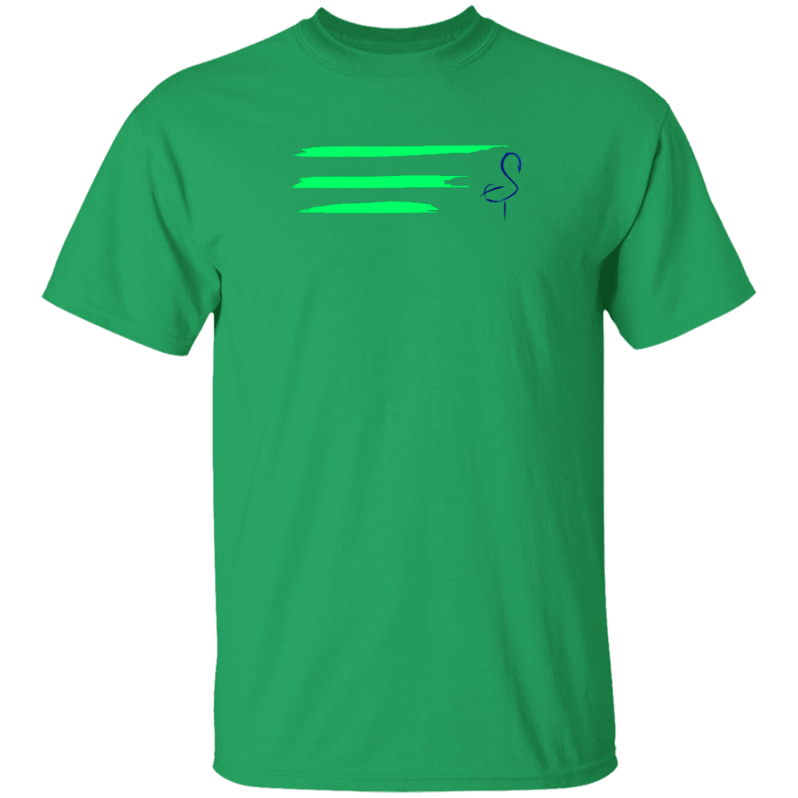 G500 5.3 oz. Men's Flamingo Stripe T-Shirt