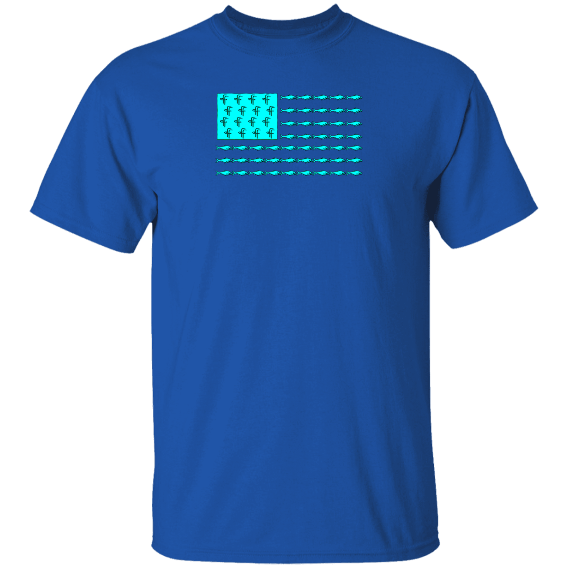 G500 5.3 oz. Men's Fish Flag T-Shirt