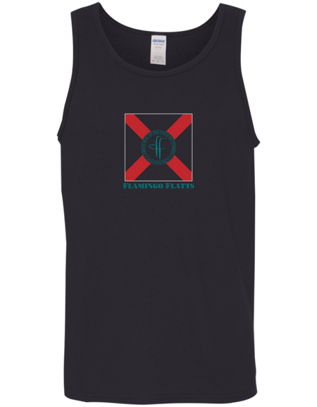 G520 Men's Flamingo Flatts Flag Cotton Tank Top 5.3 oz.