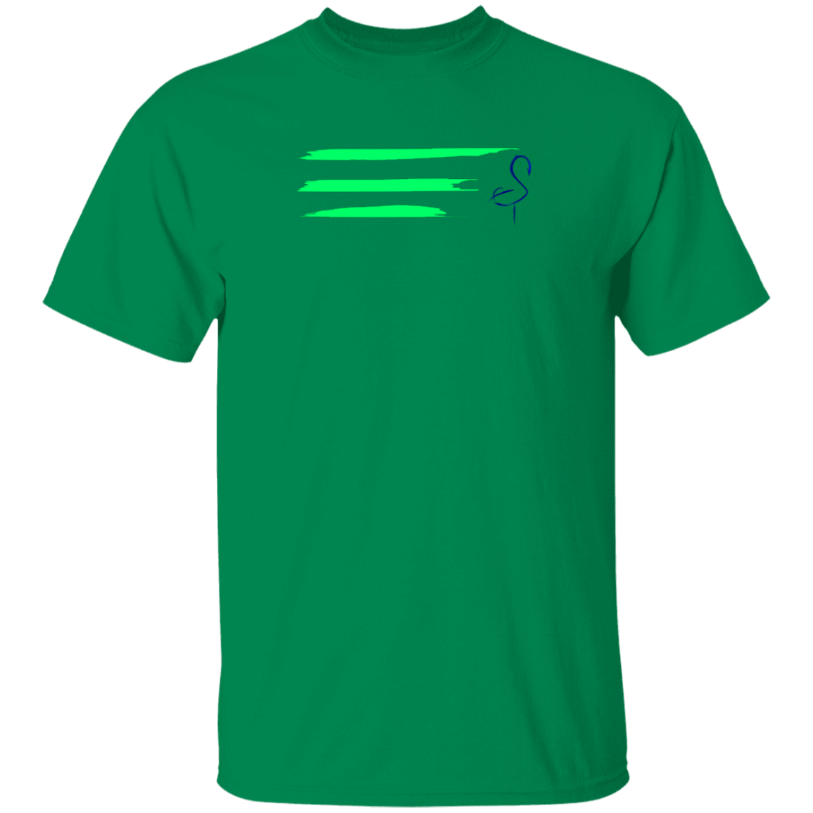 G500 5.3 oz. Men's Flamingo Stripe T-Shirt